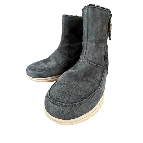 SOREL Explorer Waterproof Suede & Faux Fur Winter Boots – Women’s Size 8 - Picture 2 of 8